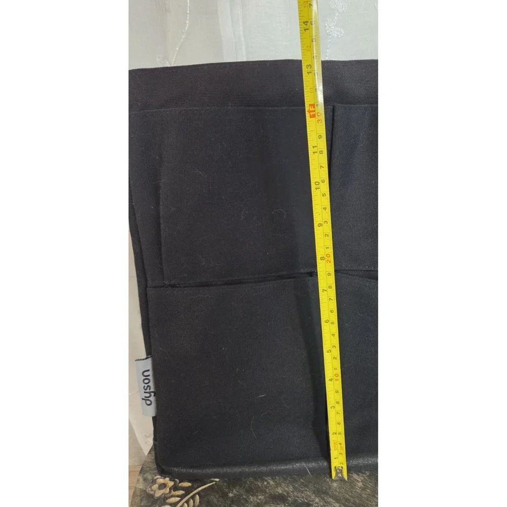 Dyson Tool Storage Back Black with Blue Lining Side pockets Shoulder Strap